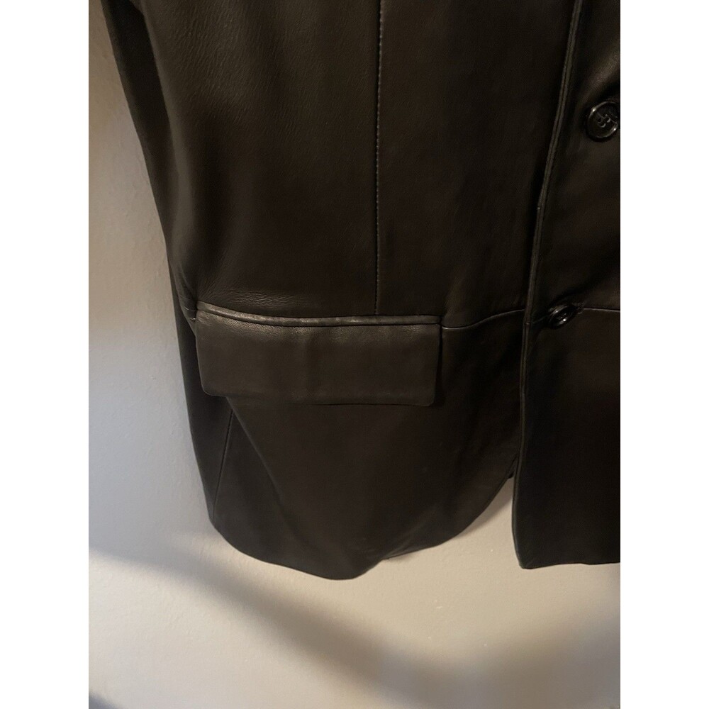 Ralph Lauren Men’s Black Soft Lamb Leather Jacket 3 Button LBB22W - Picture 9 of 16